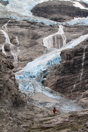 Blue Glacier in Norwayの写真素材