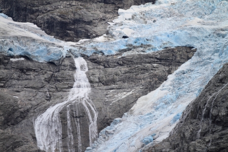 Blue Glacier in Norwayの写真素材