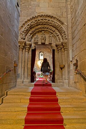Entering to Chapelの写真素材