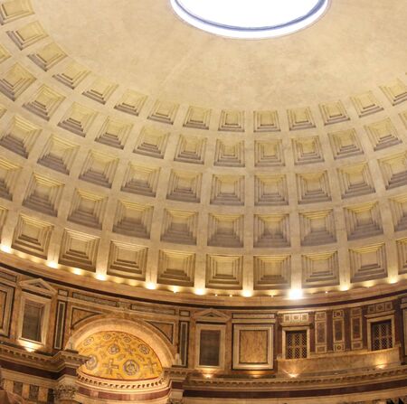 inside the Pantheon, Rome, Italyのeditorial素材