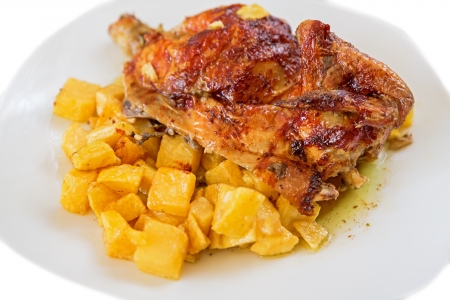 Roast chickenの写真素材