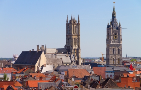 Ghent Skylineの写真素材