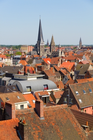 Ghent Skylineの写真素材