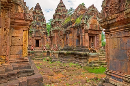 Banteay Srei Watの写真素材