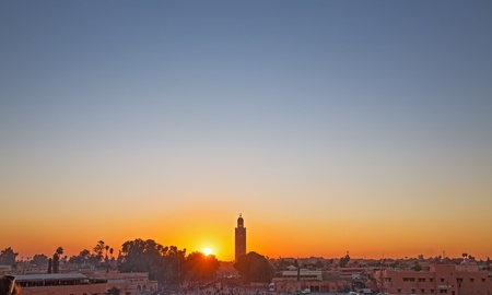 Marrakesh sunsetの写真素材