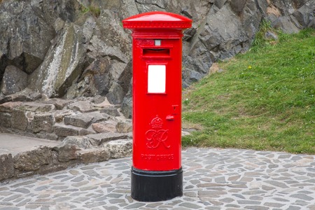 Typical red british postboxの写真素材