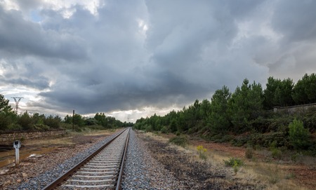 Railway to infinityの写真素材