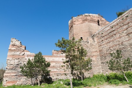 City walls of Istanbul, Theodosius wallのeditorial素材
