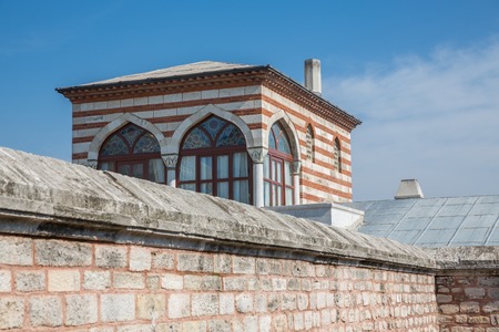 Closeup view of Suleymaniye Camii cornerの写真素材