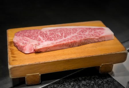 Preparing Kobe beef, closeupの写真素材