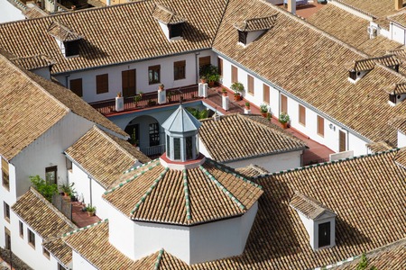 Top view of roof in granadaの写真素材