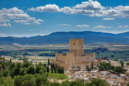 Villena Castle in Costa Blanca Alicante Spainの写真素材