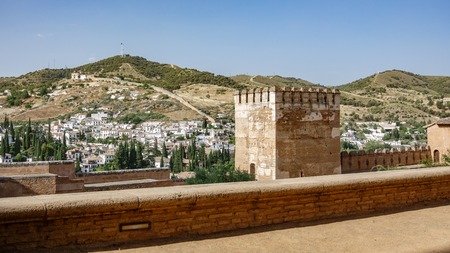Merlon and wall in Granadaの写真素材