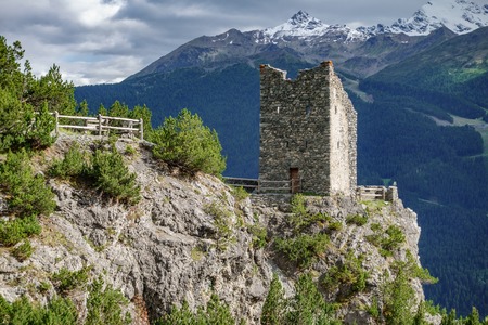 Tower Fraele in Valtellinaの写真素材