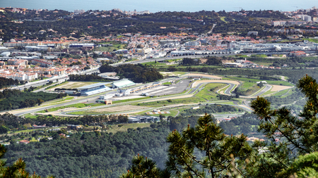Estoril racing circuit aerial viewの写真素材