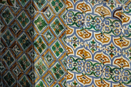Vintage colorful tiles