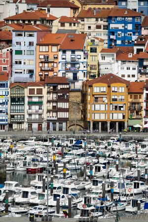 Bermeo, a vintage fishing village in Vasque Countryのeditorial素材