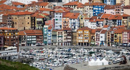Bermeo, a fishing village and marina in Vasque Countryのeditorial素材
