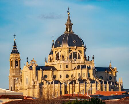 Catedral de la Almudena long shot, high sectionの写真素材