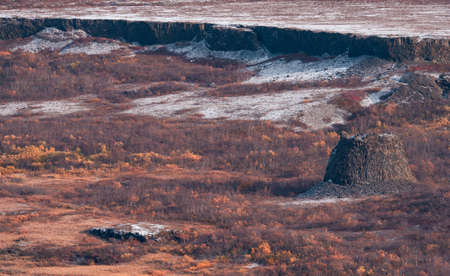 Stones boulder as a creme caramel in Icelandの写真素材