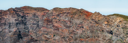Roque de los muchachos observatory over the rocksの写真素材