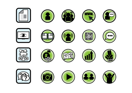 vector  illustration icon button wed network informationのイラスト素材