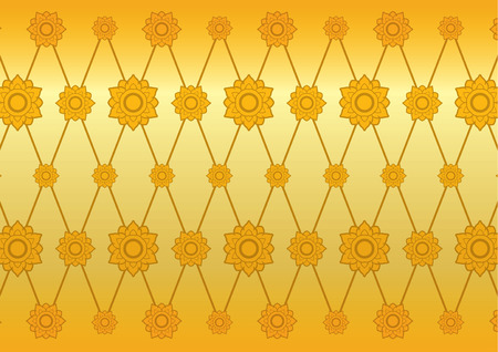 vector illustration Thai Thailand background patternのイラスト素材