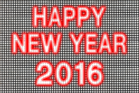 LED cell electronic screen panel,happy new year 2016 word