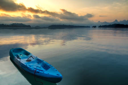 Colorful Kayak on the lake.