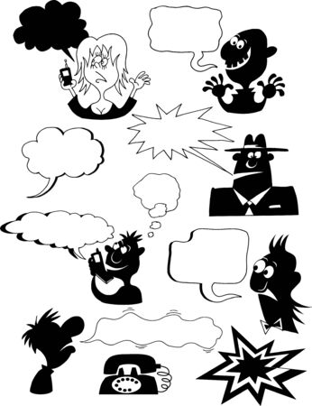 what is your opinion; having a discussion; のイラスト素材