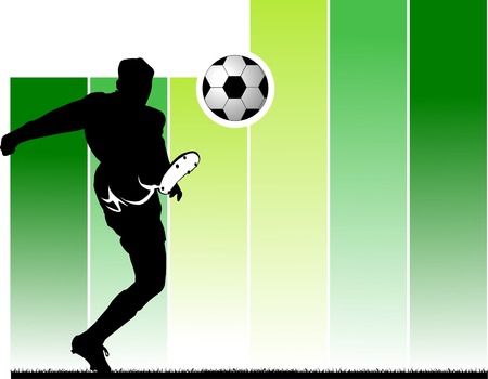 football player attack gate of the opponent; のイラスト素材