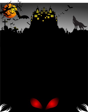 Halloween vector illustration. Edit the colors as you wantのイラスト素材