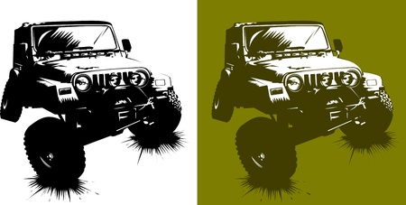 poster of the car monster truck; (vector-illustration); のイラスト素材