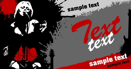 musical background with place for your text  color ; のイラスト素材