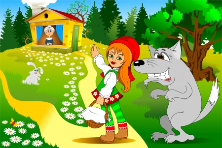 old story in modern processing, illustration, vectorのイラスト素材