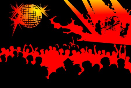 Abstract music background for music event design. vector illustrationのイラスト素材
