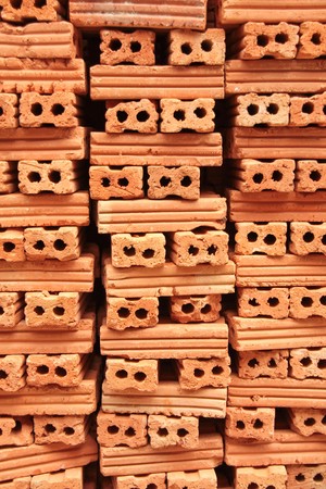  Stack of brickworkの写真素材