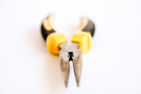 Tools that can be repaired by compression and pulling clamp.の写真素材