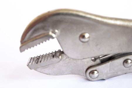 Tools that can be repaired by compression and pulling clamp.の写真素材