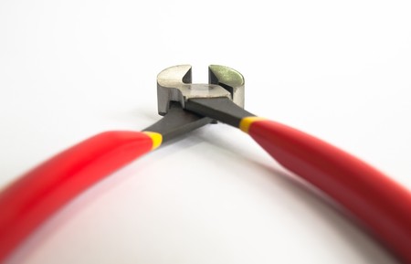 â¢	Tools that can be repaired by compression and pulling clamp.の写真素材