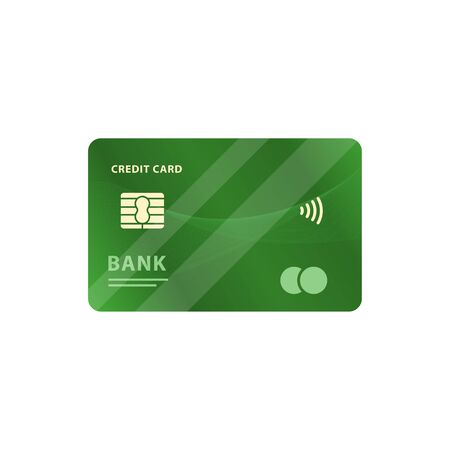 vector illustration credit card, contactless payment cards isolated white backgroundのイラスト素材