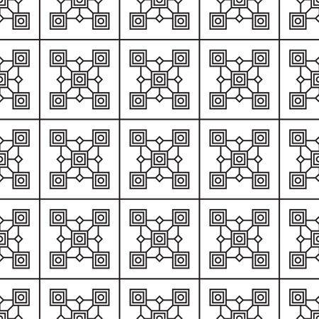 seamless pattern of geometric tile texture. Abstract geometric pattern texture vector illustrationのイラスト素材