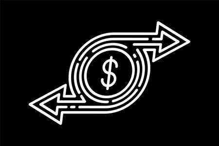 modern design fast transfer funds iconのイラスト素材