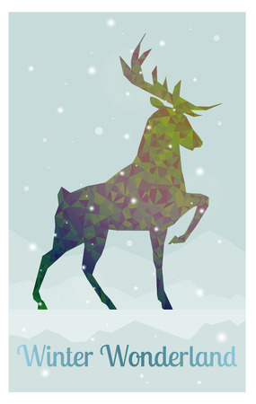 creative geometric shape buck stylish postcard vectorのイラスト素材