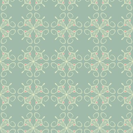 hearts and lines stilized pinstriping simple seamless patternのイラスト素材
