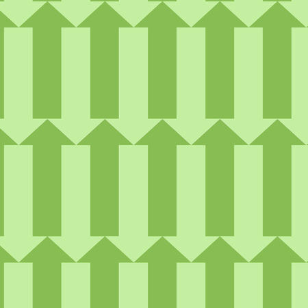 Seamless vector pattern with green arrows, simple flat backgroundのイラスト素材