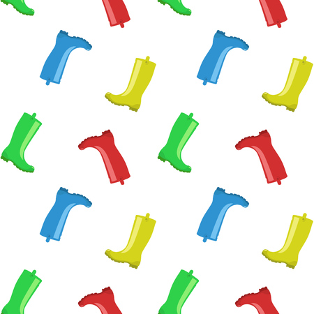 Rainboots seamless patternのイラスト素材