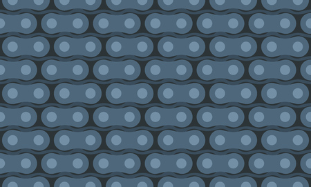 Motorcycle chain. Seamless vector pattern in dark colorsのイラスト素材