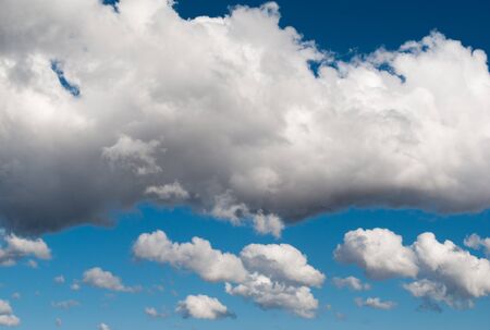 blue sky with clouds, cloudy skyscape background photo