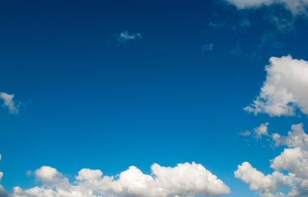 blue sky with clouds, cloudy skyscape background photoの写真素材